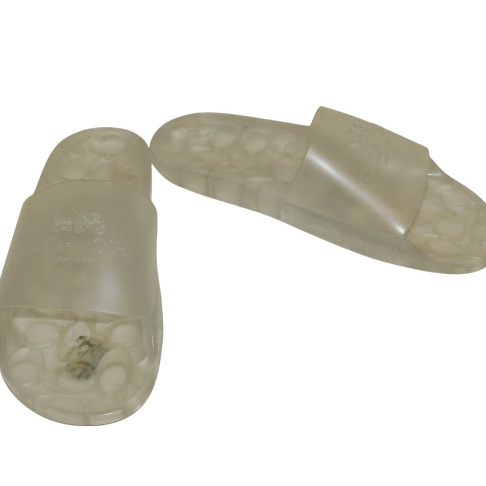 Coach Ulyssa Clear Jelly Slide Sandals Size 8B